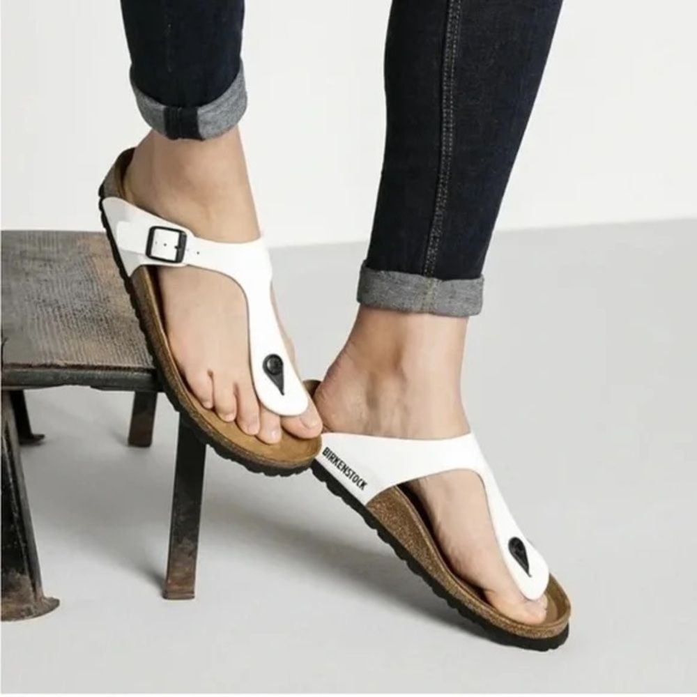 NWT Birkenstock GIZEH Patent Sandals